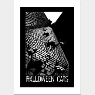 Halloween Cats Posters and Art